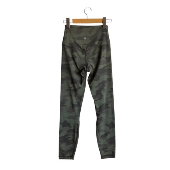 Lululemon Align Pant II 25" Size 4 Heritage 365 Camo Green Twill Multi - Picture 5 of 11
